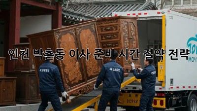 인천 박촌동 이사 준비, 시간 절약 전략!